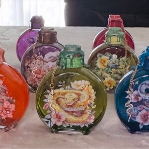 Colorful Snake Potion Bottles